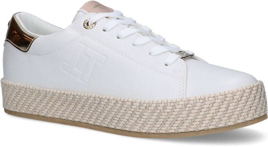 Tamaris Plateausneakers plateau vrijetijdsschoen lage schoen veterschoen in materiaalmix - Foto 9