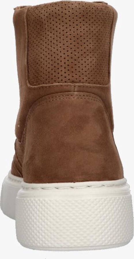 Tango Alex 12-b brown kid suede sneaker bone white sole