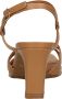 Tango | Ava 6 f camel cross sandal covered heel sole - Thumbnail 9
