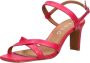 Tango | Ava 6 a bright pink cross sandal covered heel sole - Thumbnail 6