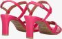 Tango | Ava 6 a bright pink cross sandal covered heel sole - Thumbnail 7