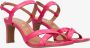 Tango | Ava 6 a bright pink cross sandal covered heel sole - Thumbnail 10