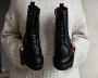 Tango Bee Bold 39 Veterboots Laarzen Met Veters Dames Zwart - Thumbnail 6