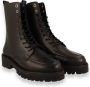 Tango Bee Bold 39 Veterboots Laarzen Met Veters Dames Zwart - Thumbnail 10