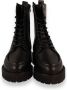 Tango Bee Bold 39 Veterboots Laarzen Met Veters Dames Zwart - Thumbnail 14