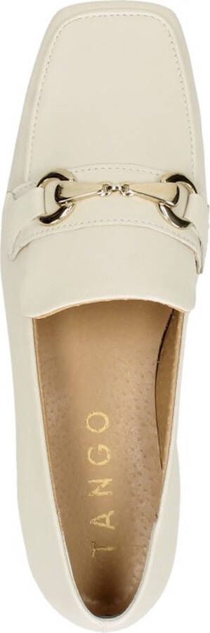 Tango Eloise 2-c off white leather loafer natural sole