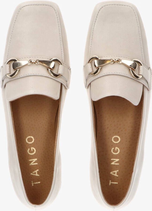 Tango Eloise 2-c off white leather loafer natural sole