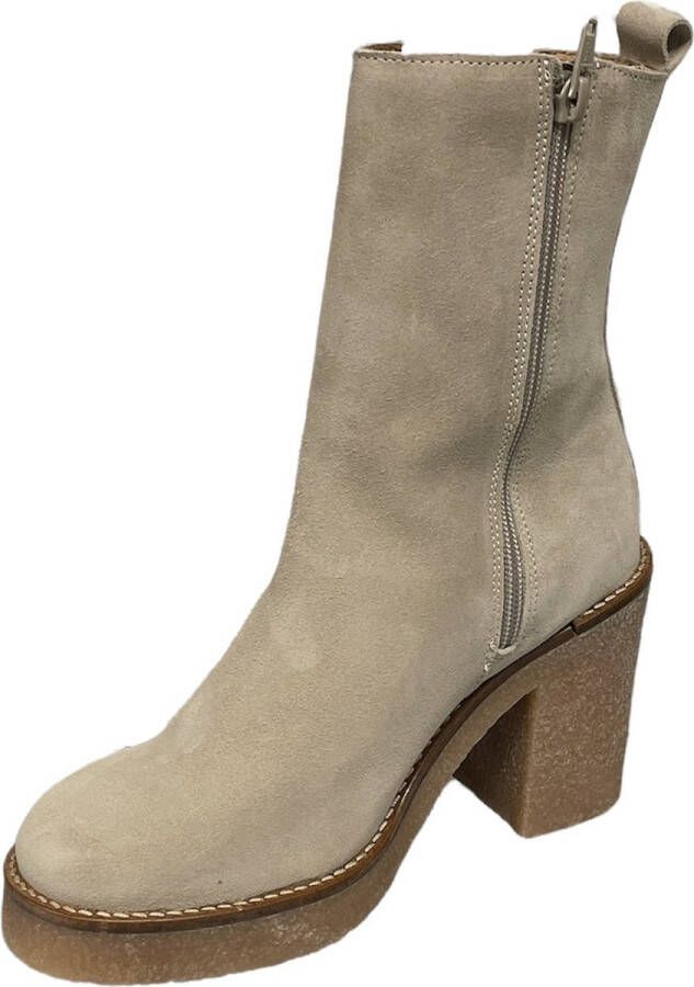 Tango Frida beige suede chelsea boot 300 Dames laarzen beige laarzen dames damessschoenen chelsea laarzen