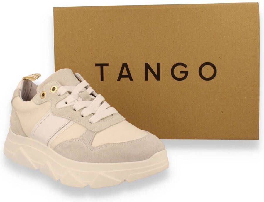 Tango Kady fat 27-b white multi sneaker white sole