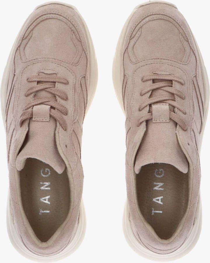 Tango Kaylee 10-cc nude suede jogger bone white sole