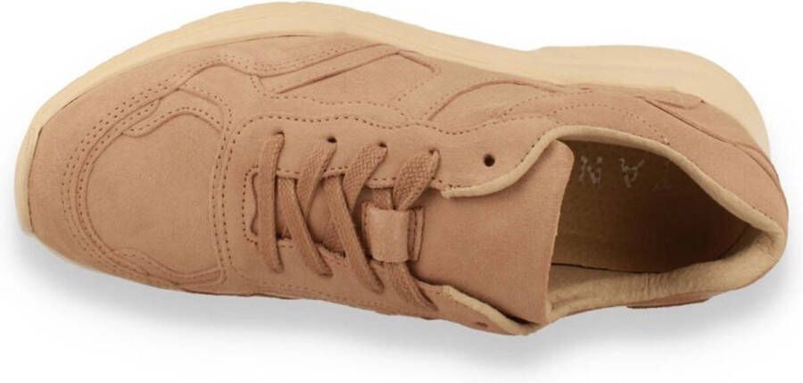 Tango Kaylee 10-cc nude suede jogger bone white sole