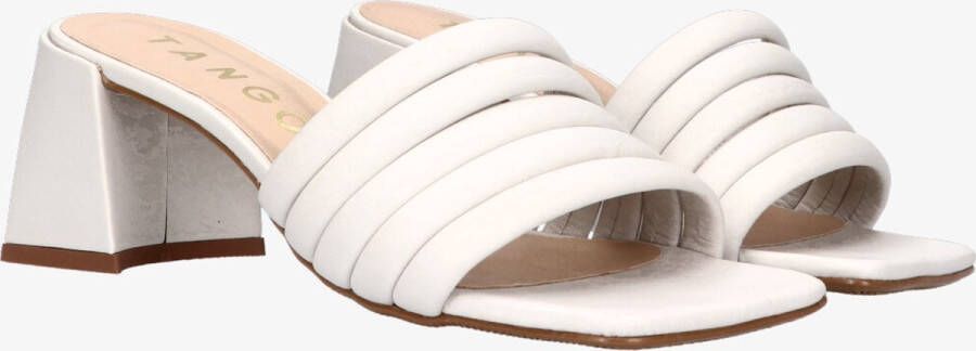 Tango | Laurel 1 a bone white leather mule covered heel sole - Foto 5