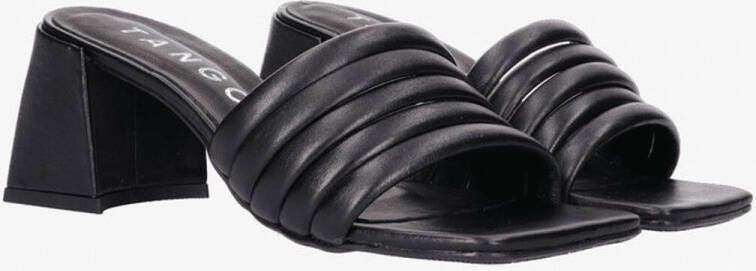 Tango | Laurel 1 d black leather mule covered heel sole - Foto 2