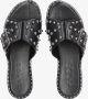 Tango | Mila 31 b black studs cross slipper black sole - Thumbnail 10
