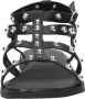 Tango | Mila 32 b black straps sandal studs black sole+studs - Thumbnail 13