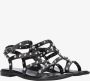 Tango | Mila 32 b black straps sandal studs black sole+studs - Thumbnail 8