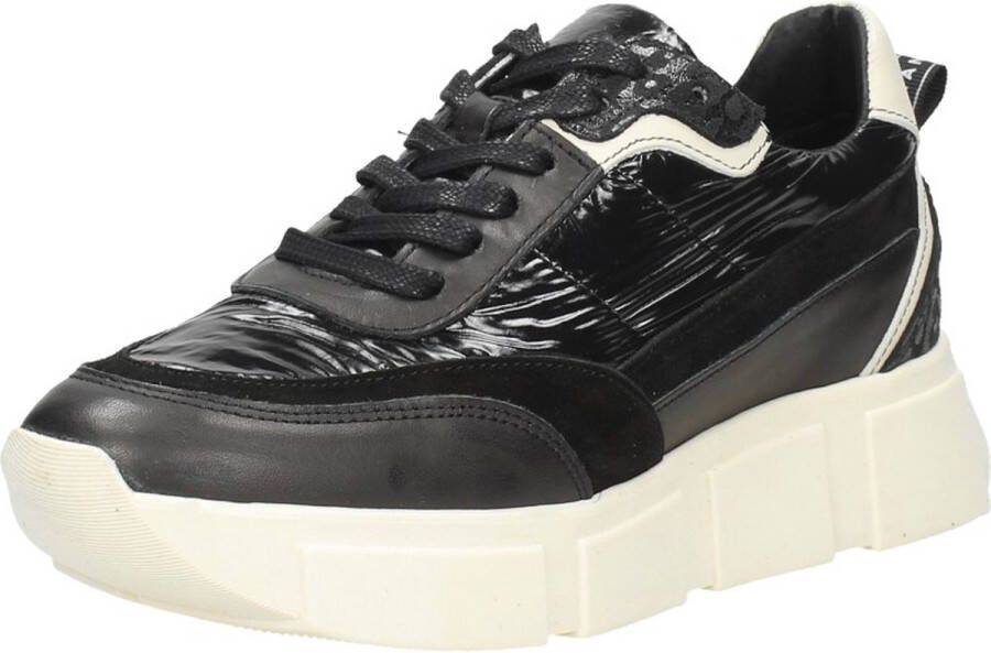 Tango Norah 1 Lage sneakers Leren Sneaker Dames Zwart