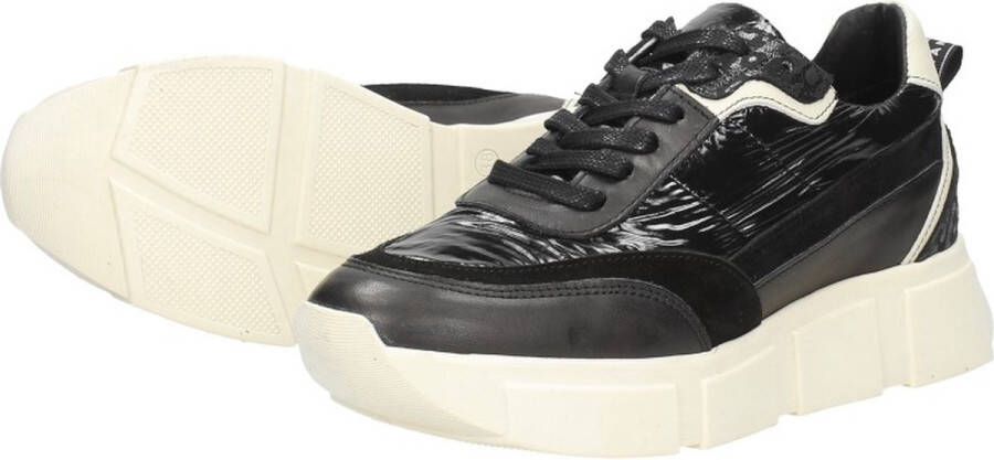 Tango Norah 1 Lage sneakers Leren Sneaker Dames Zwart