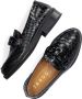 Chain Detail bruin Tinten Chain Detail Pleun Fat 4 Loafers Instappers Dames Zwart - Thumbnail 5