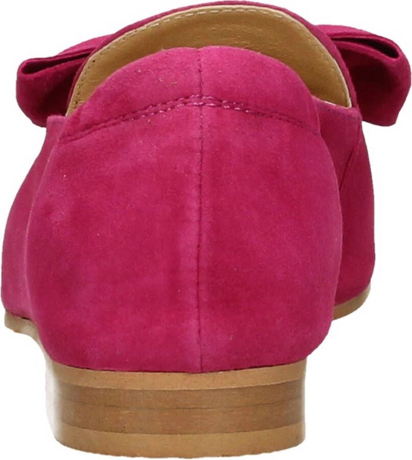 Tango Shoes Tango Nicolette 9C Pink Kid Suede Loafer Instappers roze strik schoenen Loafers Dames schoenen