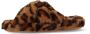 Ted Baker 257203 Alyna Printed Faux Fur Cross Over Slipper Q - Thumbnail 5