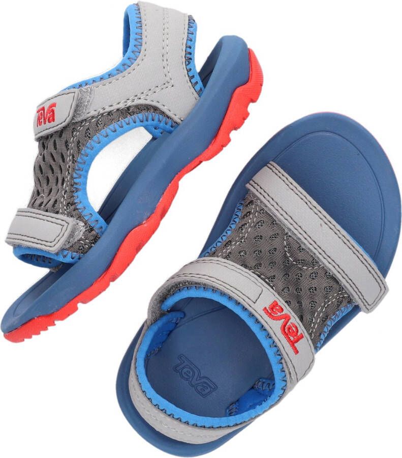 Teva Kids Sandalen blauw grijs rood