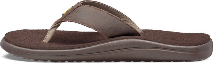 Teva Voya Flip Leather teenslippers heren donker bruin - Foto 6