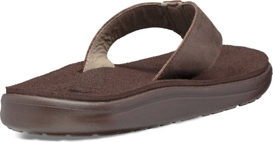 Teva Voya Flip Leather teenslippers heren donker bruin - Foto 7