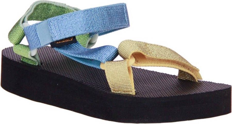 Teva Midform Metallic Blauwe Sandaal