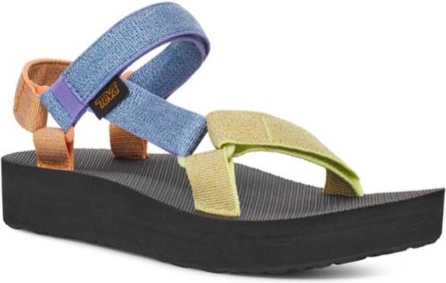 Teva MIDFORM UNIVERSAL Dames Sandalen Zwart Oranje Bruin
