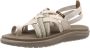 Teva Bruin Tinten W Voya Strappy Sandalen Dames Beige - Thumbnail 10