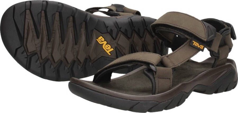 Teva Terra Fi 5 Leather Heren Sandalen 1099442-tkcf Kleur Bruin