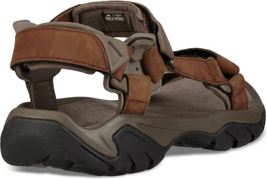 Teva Terra Fi 5 Leather sandalen heren middenbruin