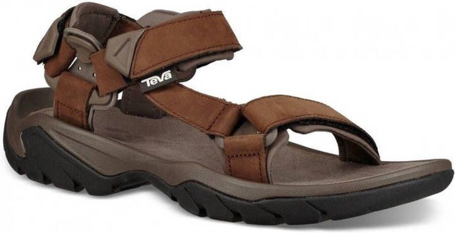 Teva Terra Fi 5 Leather sandalen heren middenbruin