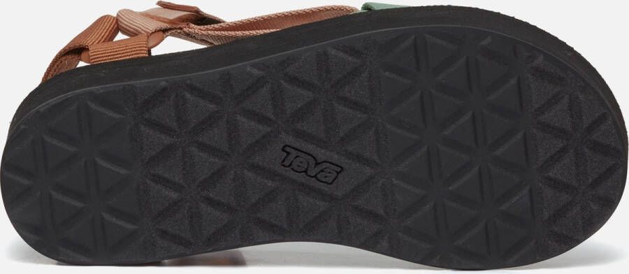Teva W Midform Universal Dames Sandalen Zwart Oranje Roze