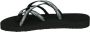 Teva W OLOWAHU PALMS BLACK WHITE Dames Slippers PALMS BLACK WHITE - Thumbnail 15