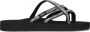 Teva W OLOWAHU PALMS BLACK WHITE Dames Slippers PALMS BLACK WHITE - Thumbnail 4