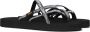 Teva W OLOWAHU PALMS BLACK WHITE Dames Slippers PALMS BLACK WHITE - Thumbnail 6