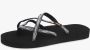 Teva W OLOWAHU PALMS BLACK WHITE Dames Slippers PALMS BLACK WHITE - Thumbnail 9