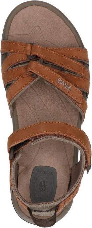 Teva Tirra Leather Sandaal Dames Middenbruin - Foto 6