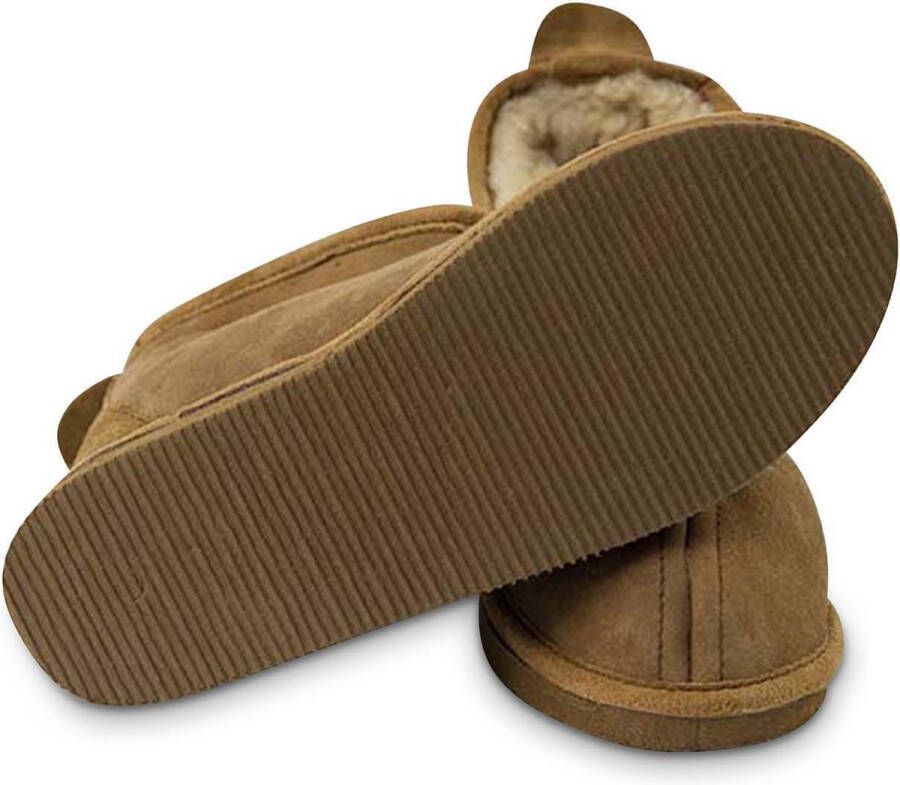 Texelana wollen sloffen en pantoffels voor & dichte pantoffel van schapenvacht model Frida
