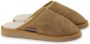 Texelana sloffen en pantoffels voor & pantoffel instapper slipper van schapenvacht met bontrand model RIA - Thumbnail 4