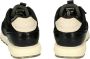 Hoff Sportsneakers voor dames Zwarte leren en stoffen combinatie Zwart Dames - Thumbnail 9