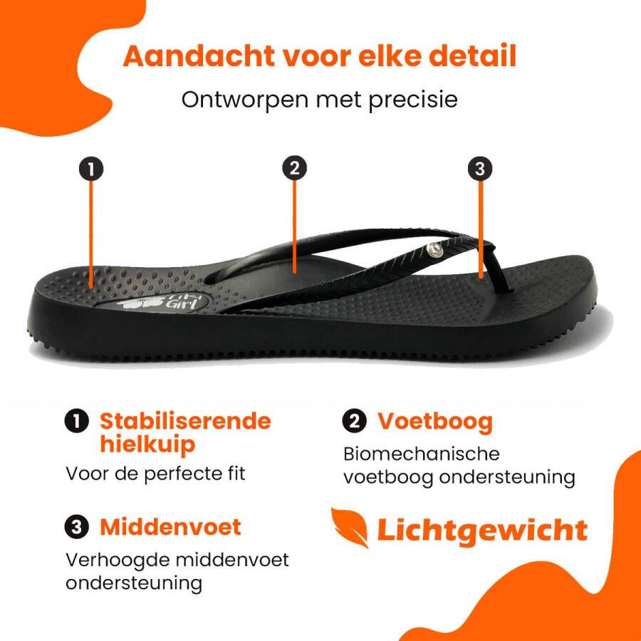 Tiki Girl Teenslippers Unieke Ondersteuning aan de Voetboog Dames Slippers