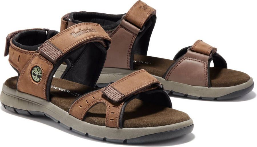 Timberland Governor's Island 3 Strap Heren Sandalen Dark Brown