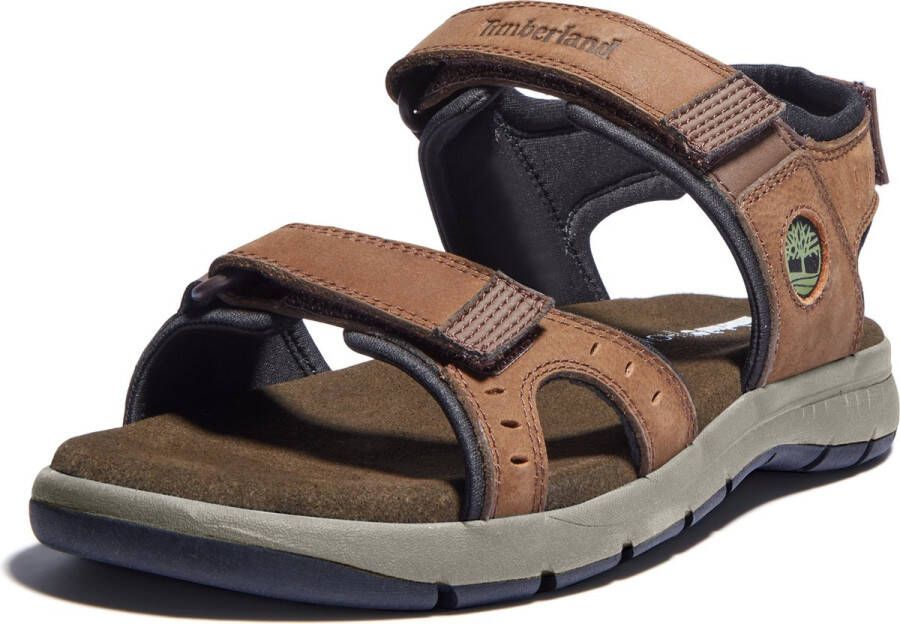 Timberland Governor's Island 3 Strap Heren Sandalen Dark Brown