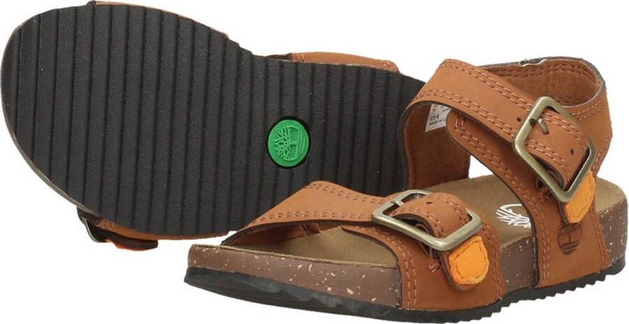 Timberland Jongens Sandalen Castle Island 2 Strap Cognac