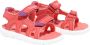 Timberland Kid's Perkins Row 2-Strap Sandal Sandalen maat 10K rood wit - Thumbnail 10