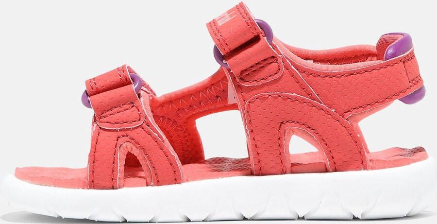 Timberland Kid's Perkins Row 2-Strap Sandal Sandalen maat 10K rood wit - Foto 11