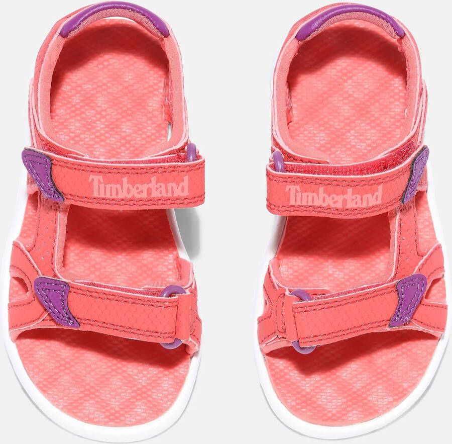 Timberland Kid's Perkins Row 2-Strap Sandal Sandalen maat 10K rood wit - Foto 12